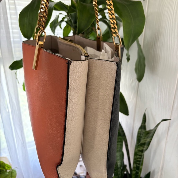 CHLOE Tri Color Carey Leather Tote bag - Picture 3 of 16